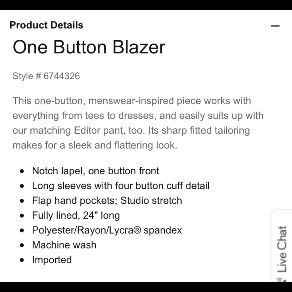 Express One Button Blazer - Picture 5 of 5